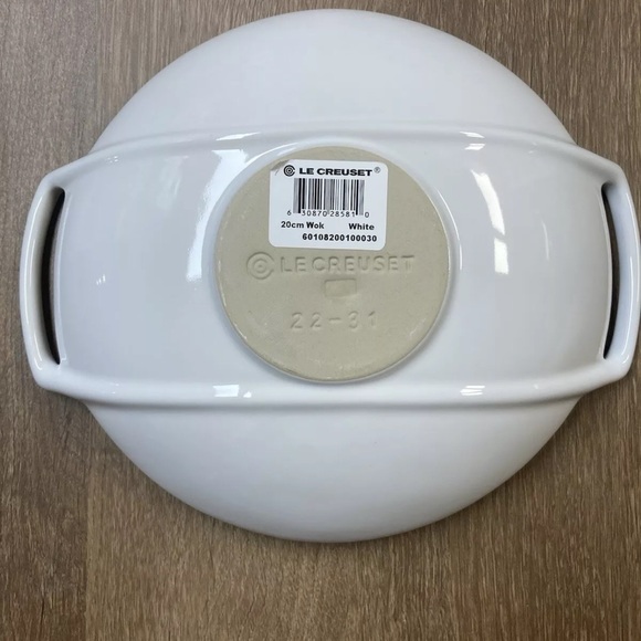 NEW IN BOX Le Creuset Wok Plate Large White - Picture 4 of 7